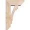 Ekena Millwork Merced Slat Smooth Bracket w/ Offset Brace, Douglas Fir, 7 1/2"W x 20"D x 32"H BKT0806X20X32MRC06SDF - alternate 2